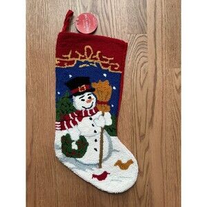 Macy’s Holiday Lane Christmas Stocking Frosty the Snowman, Latched New With Tags